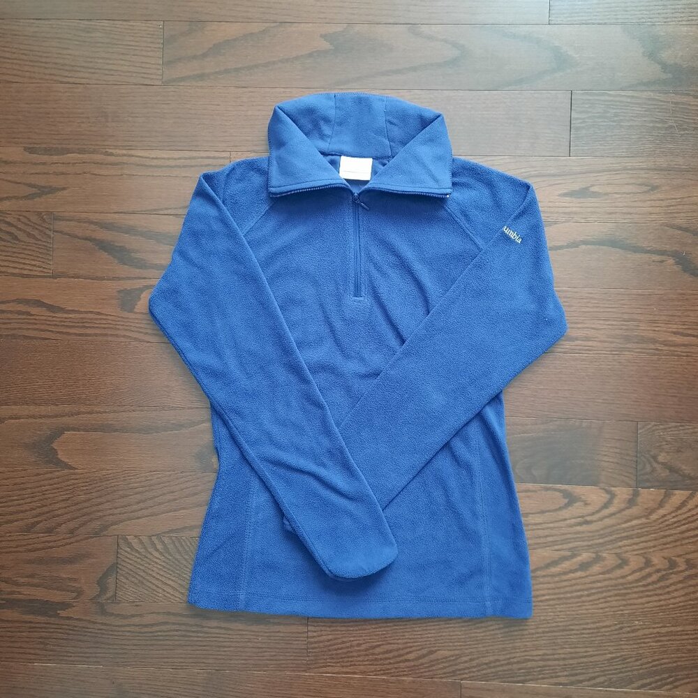 Blue Columbia lightweight fleece pullover XS
